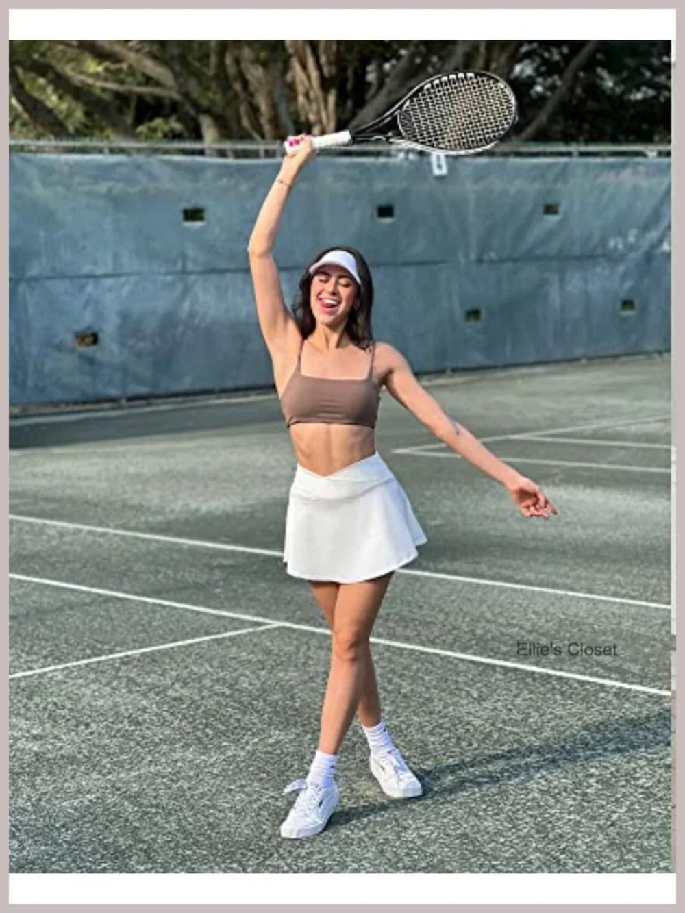 Pleated Tennis Skort with Pockets Golf Skirt with Inner Shorts Cross Waist
